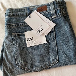 Paige denim mid rise skinny crop jeans size 30